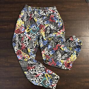 V.I.P. Graffiti Print Cargo Joggers Pants Women’s 1/25 Y2K